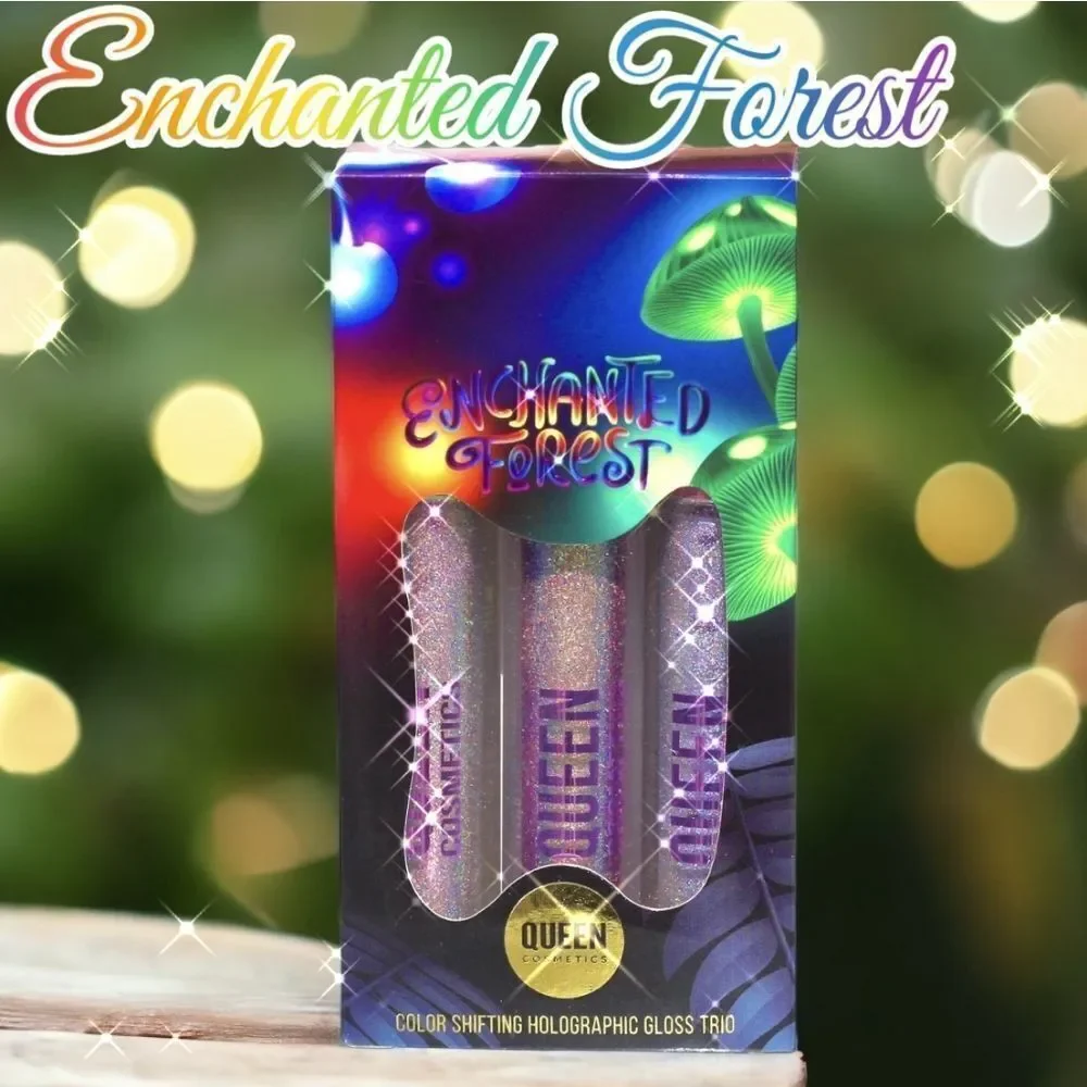 ENCHANTED Forest Holographic Lip Gloss Set - Picture 1 of 15